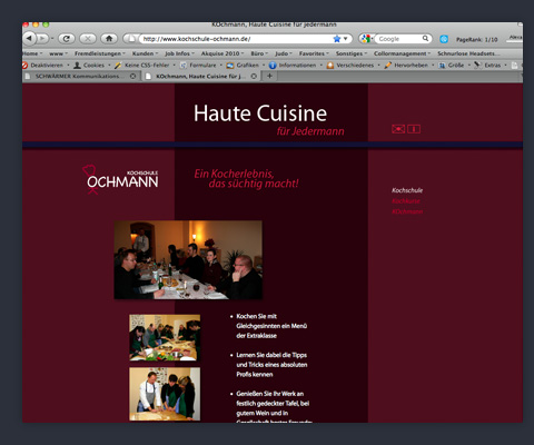 Kochschule Ochmann Web